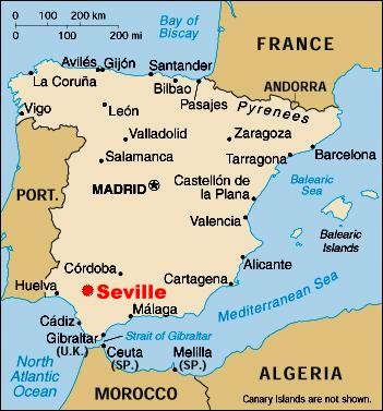 Map of Spain